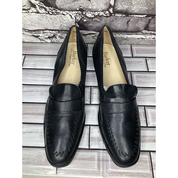 Barker Flex Fine English Shoes Navy Blue Leather Loafers Women Sz 7AA US/37.5EU - Picture 15 of 16